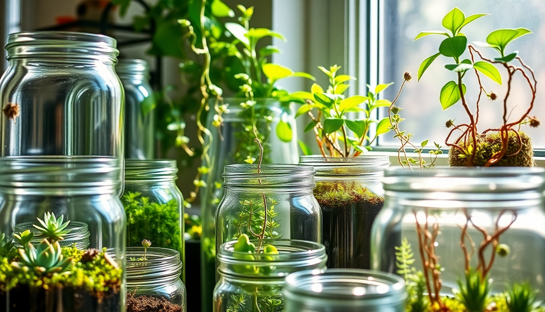 Grow Your Own Indoor Oasis: The Art of Cultivating Plants in Glass Jars