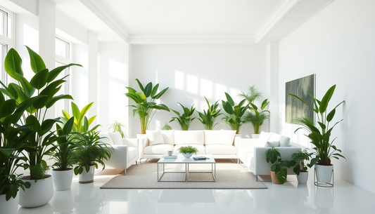 Elevate Your All-White Interior with These Stunning Indoor Plants