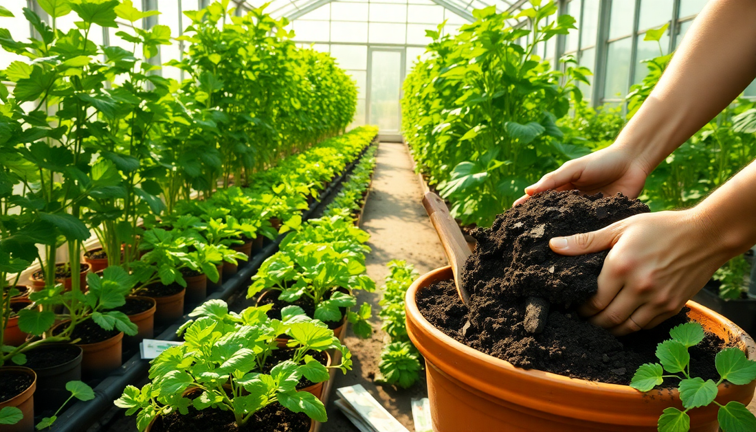 The Perfect Potting Mix for Your Small Greenhouse Veggies