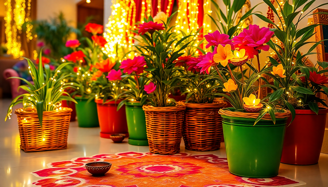 Elevate Your Diwali Celebrations with Eco-Friendly Plant Hampers from Idyl