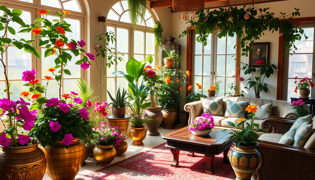 Bring Vibrant Blooms to Your Home: The Best Flowering Plants for Indian Interiors