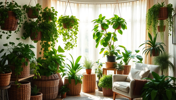 Elevate Your Indoor Oasis: Thriving Plants in Wicker Baskets