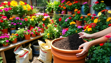 The Secret to Lush, Vibrant Blooms: Choosing the Perfect Potting Mix for Flowering Plants