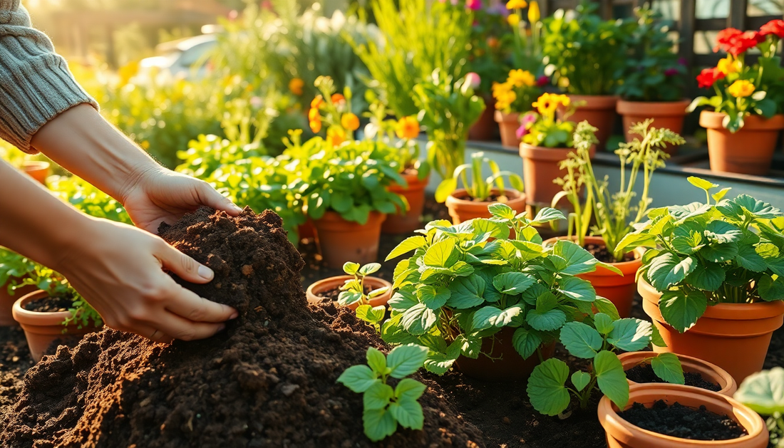 Enrich Your Potting Mix with Natural Fertilizers for a Thriving Garden