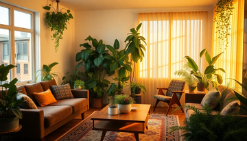 Elevate Your Vintage-Style Living Room with These Stunning Indoor Plants